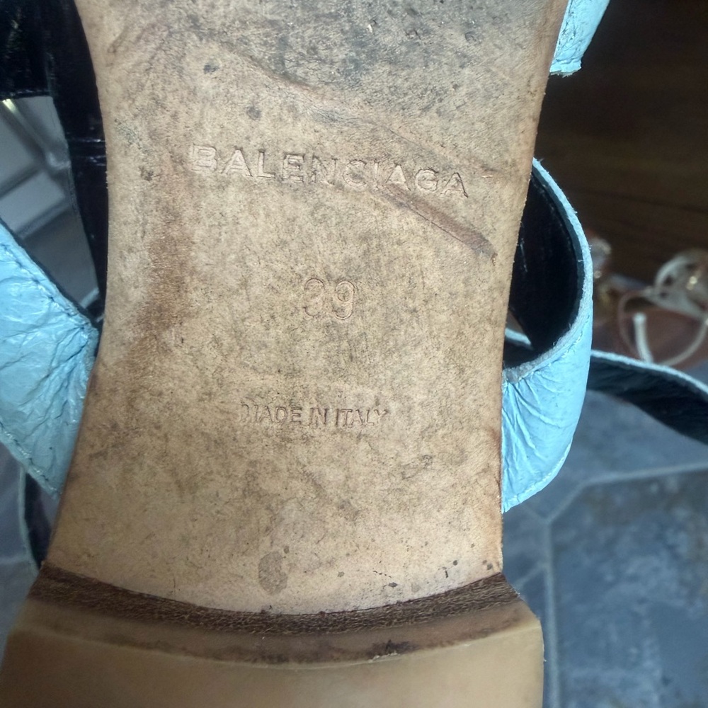 Balenciaga Pale Blue Multi-Strap Gladiator Sandals - Women - Picture 5 of 6